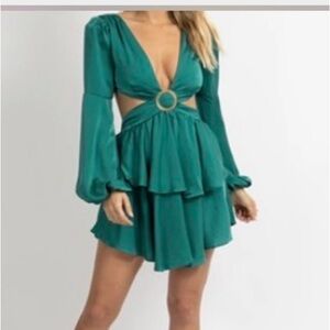 Elegant Green Women's Dress